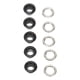 thumbnail image 3 of 500 juegos de ojales de 6 mm de cobre redondo, exquisito, fácil de usar, kit de ojales multiusos para reparación, decoración, bricolaje, negro mate, 3 of 12