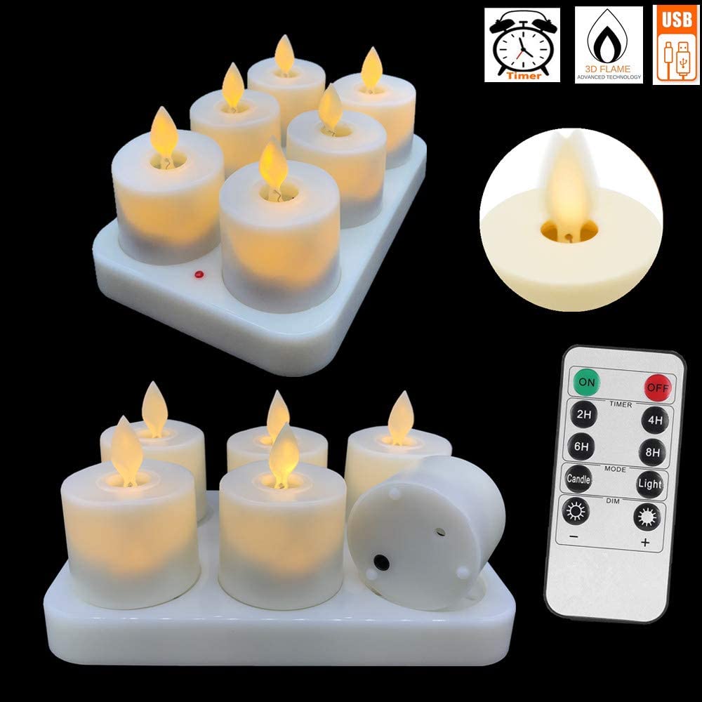 Led Mini Retro Simulation Candle Flame double Layer Square - Temu