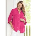 thumbnail image 6 of Woman Within Plus Size Cotton Gauze Bigshirt, 6 of 6