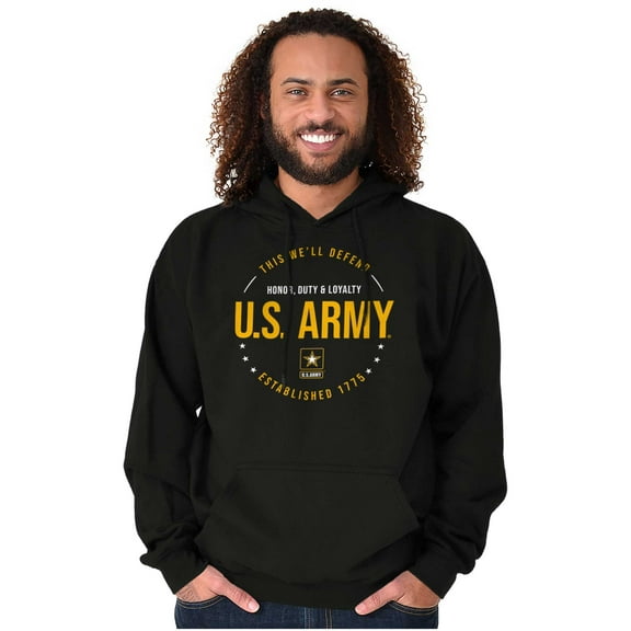 US Army Star Logo Honor Duty Loyalty Hoodie Sweatshirt Women Men Brisco Brands S