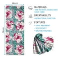 thumbnail image 2 of Pioneer Flower Floral Print Pattern Hot Yoga Mat Towel Non Slip for Hot Yoga - Quick-Drying Yoga Mat Cover with 4 Corner Pockets with Travel Bag - Hot Yoga Towel Non Slip 70"x26", 2 of 6