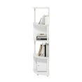 thumbnail image 4 of Furinno Econ 4-Tier Zigzag Corner Shelf Bookcase, Bookshelf, White/White, 4 of 6