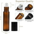 thumbnail image 2 of Essential Oil Roller Bottles, Empty Refillable Roll on Glass Bottles, Leak proof Glass Bottle, 2 of 2