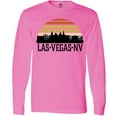 thumbnail image 3 of Inktastic Las Vegas Nevada Skyline Retro Long Sleeve T-Shirt, 3 of 5
