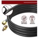 thumbnail image 2 of 5FT High Pressure Propane Regulator Hose, 0-20PSI Adjustable Propane Tank Regulator, QCC1 & 3/8In F, 2 of 5