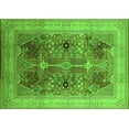 thumbnail image 1 of Ahgly Company Indoor Rectangle Oriental Green Industrial Area Rugs, 5' x 8', 1 of 4