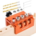 thumbnail image 1 of Dowel Jig Matework de ancho ajustable para carpintería con brocas, 1 of 8