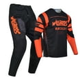 thumbnail image 4 of Willbros Motocross Jersey Pants Combo Dirt Bike MX Gear Set Offroad Package Riding Men's Women Racewear Black Orange (Jersey Adult XXL/Pants W38), 4 of 13