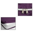 thumbnail image 6 of 4 Piece Zipper Sheet Set Includes (1 Zipper Fitted Sheet, 1 Flat Sheet And 2 Zipper PillowCase) with 15 Inch Deep Pocket 800 TC 100% Egyptian Cotton-Solid Plum Color, Twin Size, 6 of 7