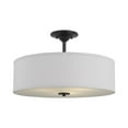 thumbnail image 6 of Inspire Collection Graphite Three-Light 18" Semi-Flush Mount, 6 of 10
