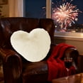 thumbnail image 5 of Valentine's Day Pillows for Couch Heart Shaped Sofa Waist Cushion Long Hair Wedding High End Cute Heart Shaped Gift Throw Pillows for Bedding, 5 of 6