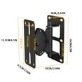 thumbnail image 2 of ZheElen Metal Speaker Bracket Hanger For Surround Monitoring System Metal Bracket Speaker Bracket Base type+1, 2 of 6