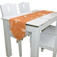 thumbnail image 3 of EREHome Orange Motif Table Coureur Décoration de Table Décoration 13x70 Pouces, 3 of 5