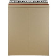 JAM Paper & Envelope Photo Mailer Envelopes, Brown Kraft, 12 3/4 x15, Peel & Seal, 6 per Pack
