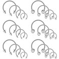 thumbnail image 1 of Briana Williams 16G Surgical Steel Nose Septum Hoop Piercing Ring, 1 of 1