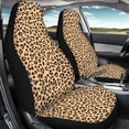thumbnail image 4 of XYZCANDO Front Seats Protector Classic Leopard Pattern 2 Pack Car Front Seat Covers Elastic Sedan Auto SUV Durable Anti-Scratch Car Seat Covers, 4 of 10