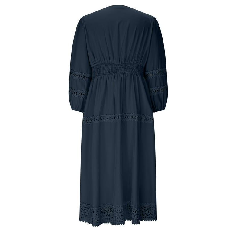 navy blue dress for baby girl Why You Should Own A Fit & Flare Dress main image 1