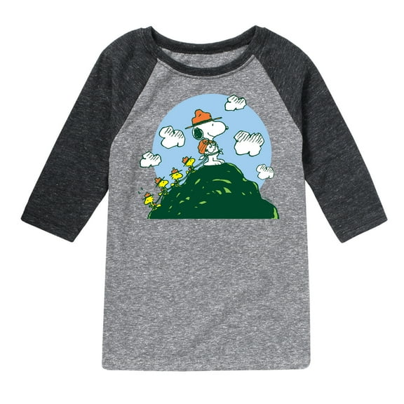 Peanuts - Beagle Scouts Hill - Toddler & Youth Raglan Graphic T-Shirt