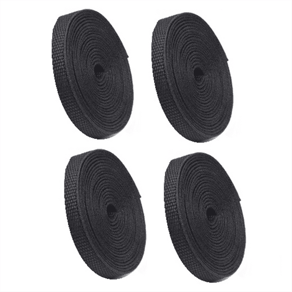 Shrinkable Braided Cable Sleeve Insulation Fireproof Protective Sleeve for Heat Shrinkable Tube Cable Finisher Black