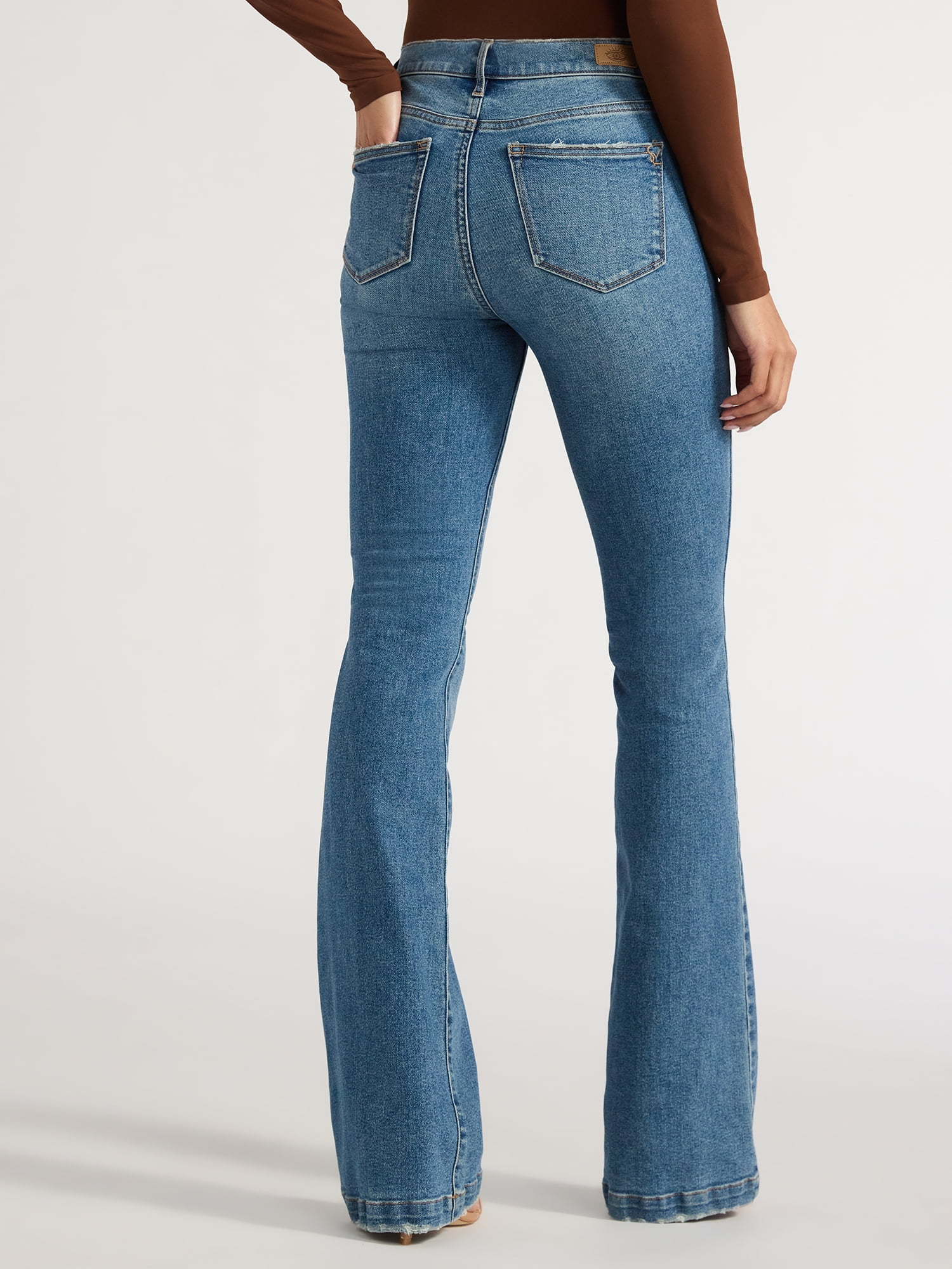 Sofia by Sofia Vergara Women's and Women's Plus Melisa Flare High Rise Jeans, 30.5", 32.5" and 34.5" Inseams, Sizes 0-28