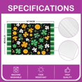 thumbnail image 2 of Erosebridal St. Patrick's Day Gifts Placemats Set of 4, Botanical Leaves Table Place Mats for in Door Dining, 2 of 4