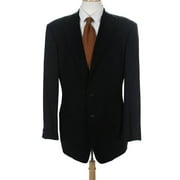 Pre-owned|Giorgio Armani Mens Long Sleeve Two Button Tuxedo Blazer Black Size IT 52