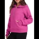thumbnail image 3 of Sudadera Holgada de Larga con Capucha y Bolsillo con Media Cremallera para Mujer, Otoño e Invierno Rosa Roja XL, 3 of 10