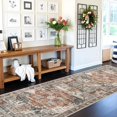 thumbnail image 3 of General Rug Runners 3x10 - Washable Hallway Rugs for Living Room Soft Stain Resistant Carpet Vintage Tribal Rugs for Bedroom Kitchen with Non Slip Backing Home Decor Floor Decoration Mat 3x10 Brick, 3 of 16