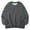 Gray, variant on GigrtiJin Mens Fleece Sweatshirt Long Sleeved Round Neck Thickened Warm Pullover Top Sports Solid Casual Sweatshirt