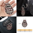 thumbnail image 6 of Renewold American Tribal Cow Print Red Retro Car Accessories Full Set, Universal Car Seat Covers Steering Wheel Cover Seat Belt Pad Cup Holder Key Chains 11 PCS Car Accessories Fit for Most Vehicles, 6 of 7