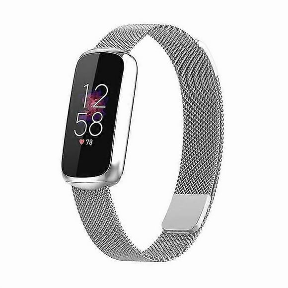 Fitbit Luxe/Special Edition Stainless Steel Magnetic Milan Strap, Adjustable Bracelet