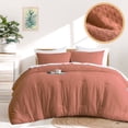 thumbnail image 2 of Regency Heights Comforter Sets King/Cal King, 3 Piece Soft Bedding Sets, Red Comforter Bed Set with Pillow Shams, 2 of 8