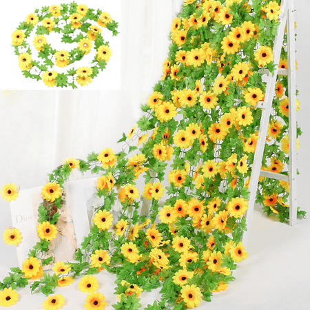 Luoem Lot De 100 Mini Fleurs De Tournesols Artificielles En Papier