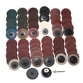 thumbnail image 4 of 60 Unids / Set 2 "almohadillas Abrasivas de Disco de Lijado con Bloqueo de Rollo con Soporte de Disco de 1/4" 50 Mm de Diámetro para Rectificado de Su Sunnimix Discos de lijado de cambio rápido, 4 of 8