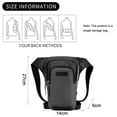 thumbnail image 2 of Hukapapa, nueva bolsa para piernas para deportes al aire libre, bolsillo para montar, bolsa de mensajero para hombres y mujeres, bolsa de pecho reflectante táctica, gris, 2 of 5
