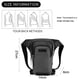 thumbnail image 2 of Hukapapa, nueva bolsa para piernas para deportes al aire libre, bolsillo para montar, bolsa de mensajero para hombres y mujeres, bolsa de pecho reflectante táctica, gris, 2 of 5
