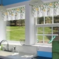 thumbnail image 6 of Valance Curtains for Windows,Daisy Flowers and Lavender Semi Sheer Curtain Valance,Green Herb Plants and Floral Window Valance Curtains,Rod Pocket Window Treatment for Kitchen Living Room 54"x18", 6 of 6
