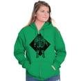 thumbnail image 3 of Astronaut Space Celestial Spirit Zip Up Hoodie Men's Women's Brisco Brands 4X, 3 of 6