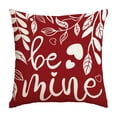 thumbnail image 2 of V-alentine's Day Themed Pillow Cover Heart And Floral Print Sofa Decorative Pillowcase Holiday Decoration, 2 of 6