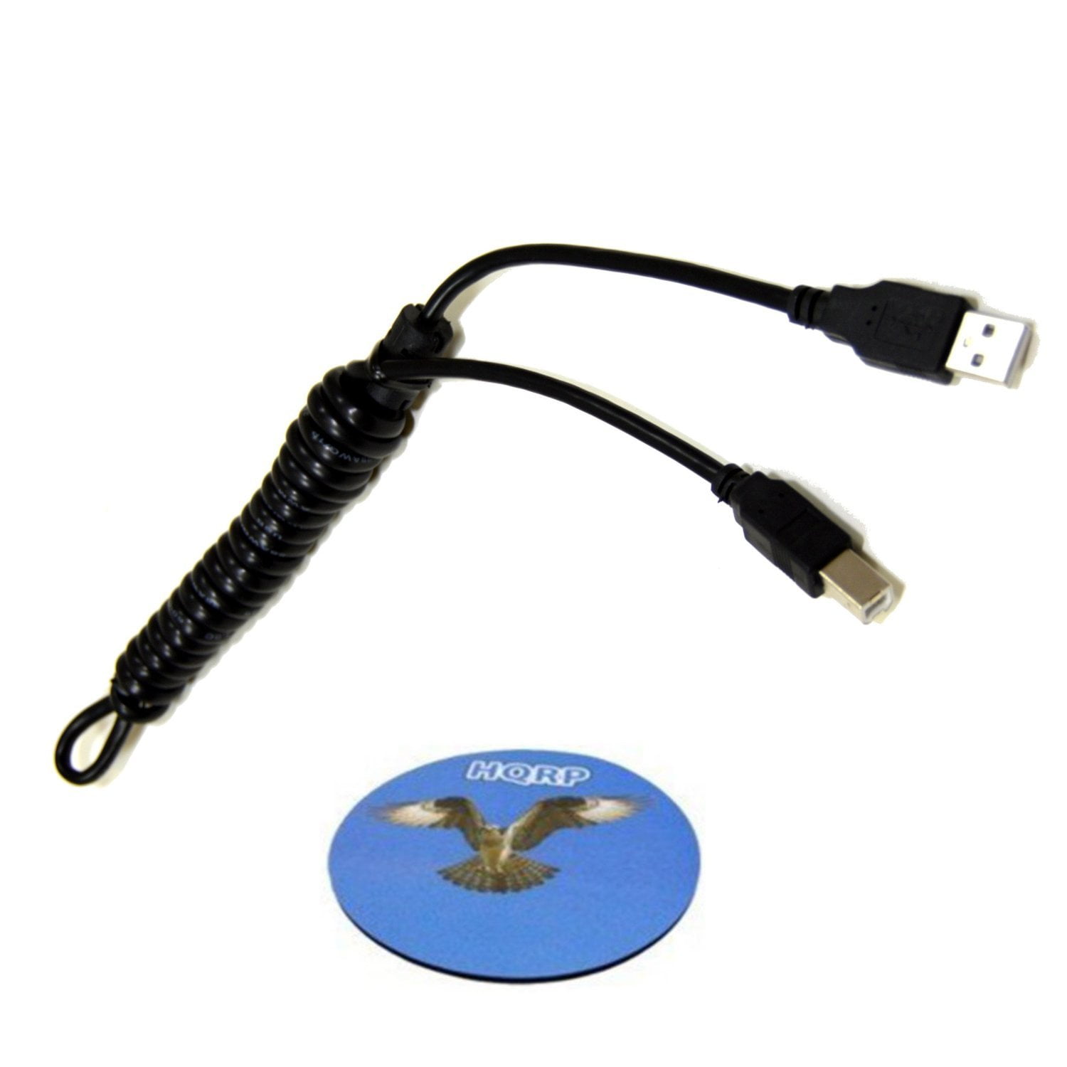 HQRP USB 2.0 Cable A Male to B Male for HP LaserJet 5200TN, 5200DTN