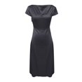 thumbnail image 5 of Robe Maxi Sans Manches à Col Bénitier pour Femmes, Dos Nu, Dos Ouvert en Soie, avec Ceinture, Robe de Soirée Élégante pour Invité de Mariage Ou Bal, 5 of 5