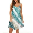 thumbnail image 2 of Jzuxvd Sleepwear Nightgowns for Women Built in Shelf Bra Casual Sexy Padded Full Under DressesLight BlueXXL, 2 of 7
