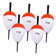 thumbnail image 2 of koolsoo 5 Pcs Flotteurs de Pêche Bouées Flotteurs en Mousse EVA pour Pompano Perche Pêche sur Roche 3g, 2 of 9