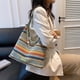 thumbnail image 5 of Bolso tejido de moda para mujer, bolso de hombro de gran capacidad de vaquero, bolso de vacaciones, bolso de mano ligero de moda, paquete de hombro, 5 of 9