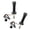 Black, variant on Heavy Duty Aluminum Excavator Joystick Handles 3 Button Control Construction Machinery