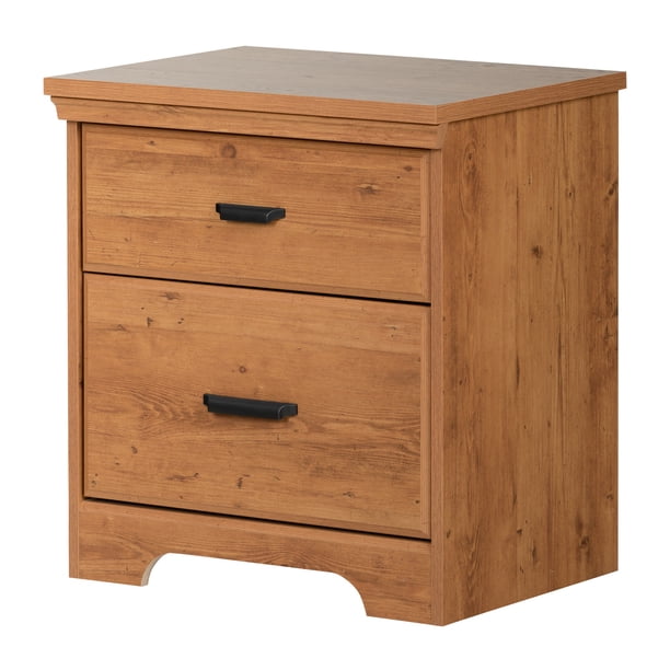 South Shore Versa 2Drawer Nightstand, Country Pine