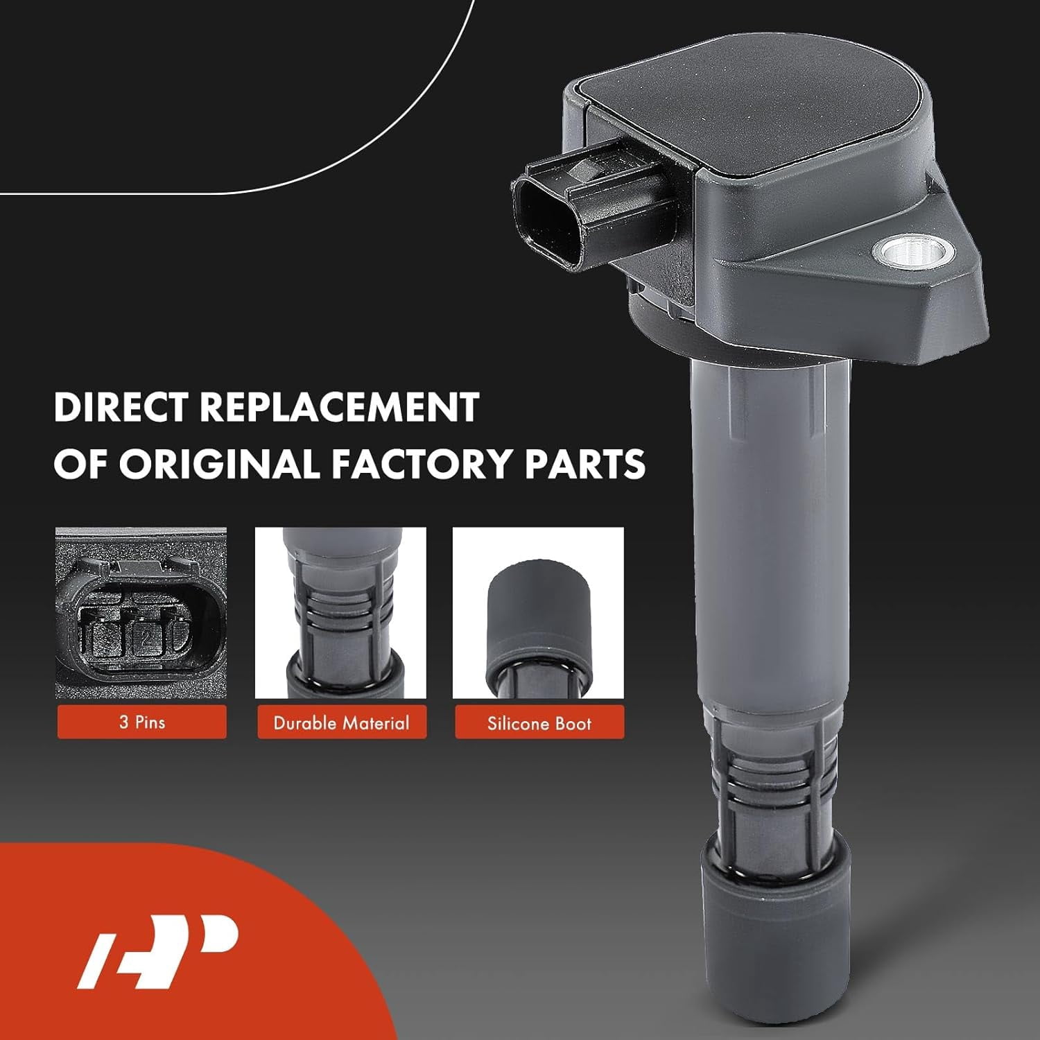 A-Premium Set of 6 Ignition Coil Pack and Iridium Spark Plugs Compatible with Honda Pilot 2009-2015, Ridgeline 2009-2014 & Acura RDX 2013-2015, ZDX 2010-2013, 3.5L, Replace# 30520RN0A01, NGK97390