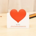 thumbnail image 2 of 12pcs Valentine's Day Foldable Heart Cards - Love Greeting Assorted Color Cards for Wedding Anniversary Birthday Christmas & All Heartfelt Occasion Messaging, 2 of 5
