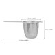 thumbnail image 2 of Cocktail Mesh Strainer Tea Steeper Filtering Coffee Grounds Home Users 6.9×2.8×2.6in 1Set, 2 of 4