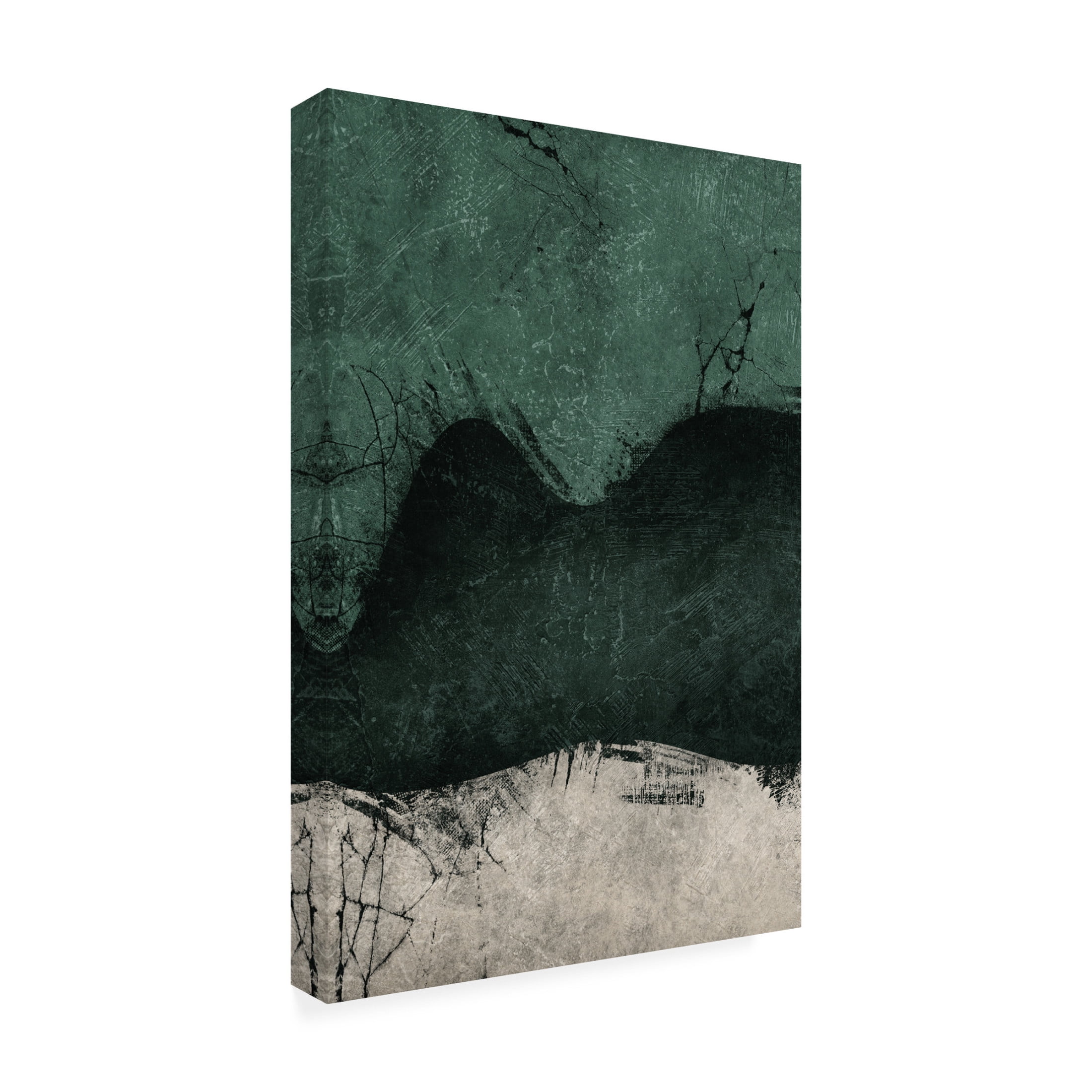 Canvas Wall Art - Ema Paraschiv 'Midnight Emerald No1' Wall Art for Living Room, Bedroom, or Office Décor by Trademark Fine Art - 16 x 24 Inches
